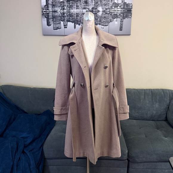 Tahari Mink Double Breasted Peacoat - Picture 4 of 16